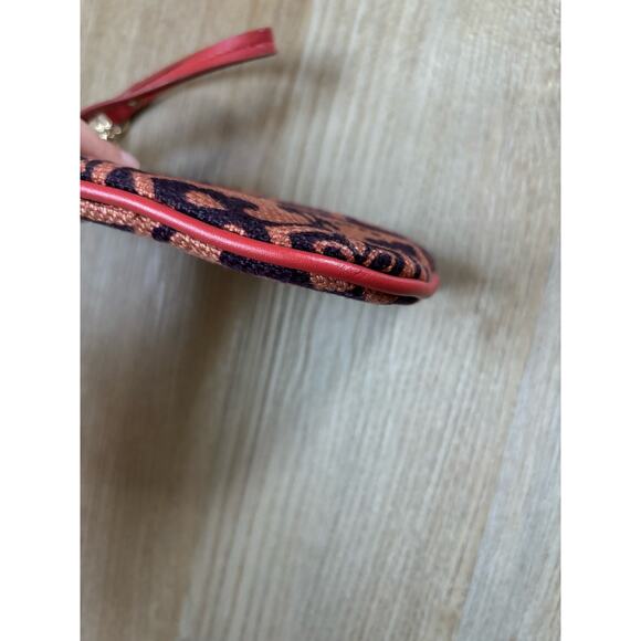 Spartina 449 Purple and Orange Zip Wristlet - Picture 7 of 10